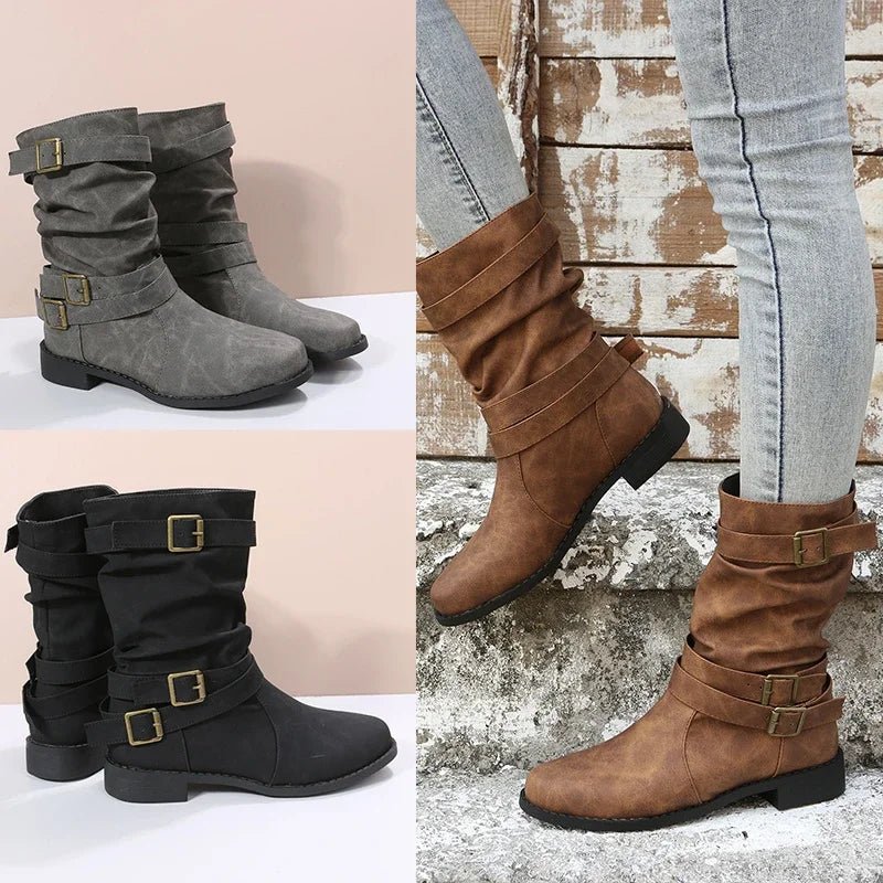Iris™ | Orthopädische Damenstiefel Vintage - Stilvivo™