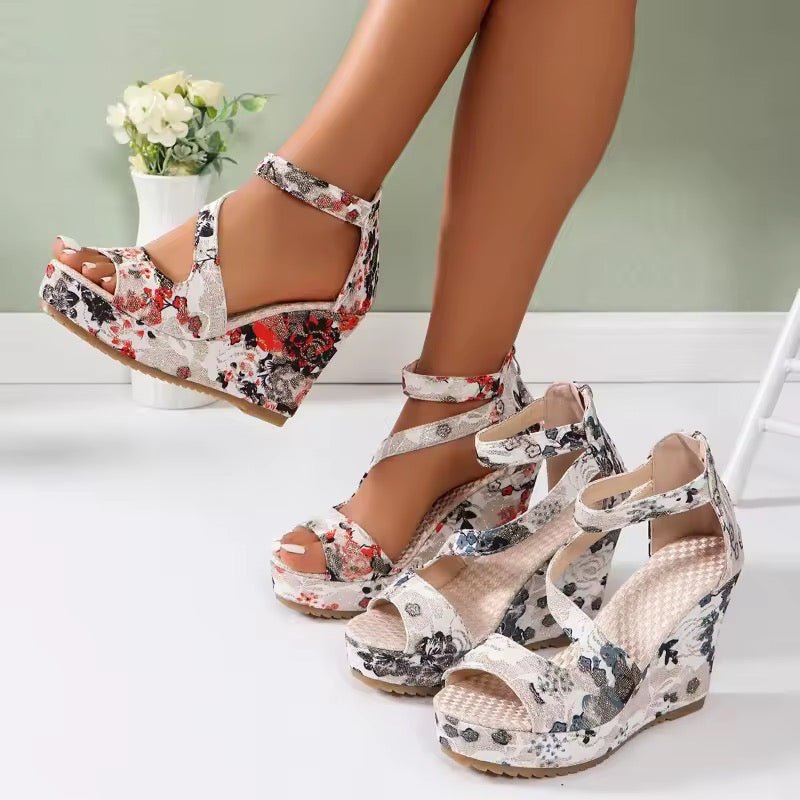 Orthopädische Keilsandalen - FLORAS™ - Stilvivo™