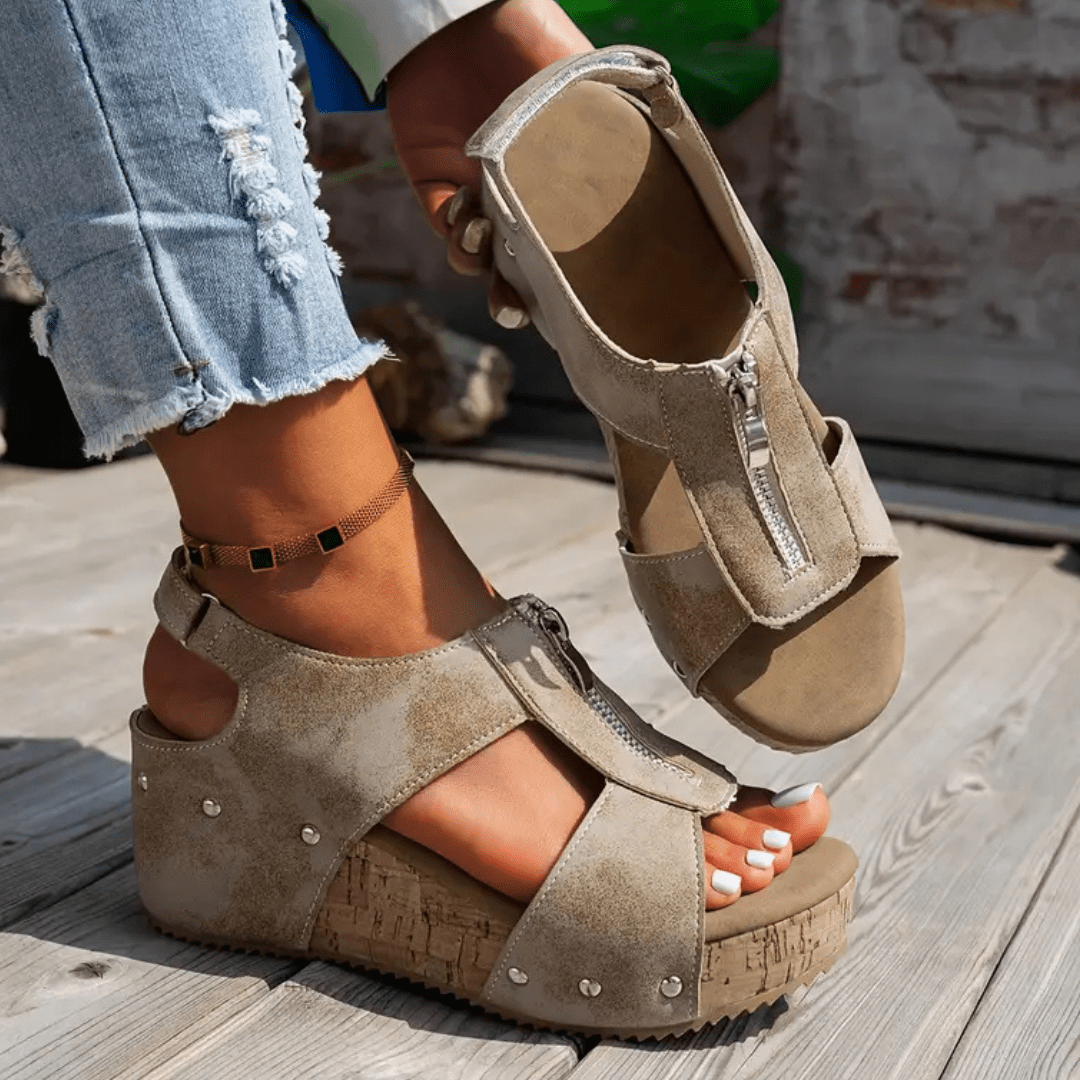 Visené™ – Elegante Keilsandalen - Stilvivo™