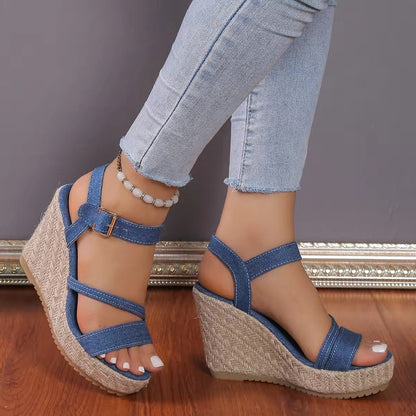 Kesena™ – Elegante Orthopädische Keilsandalen - Stilvivo™
