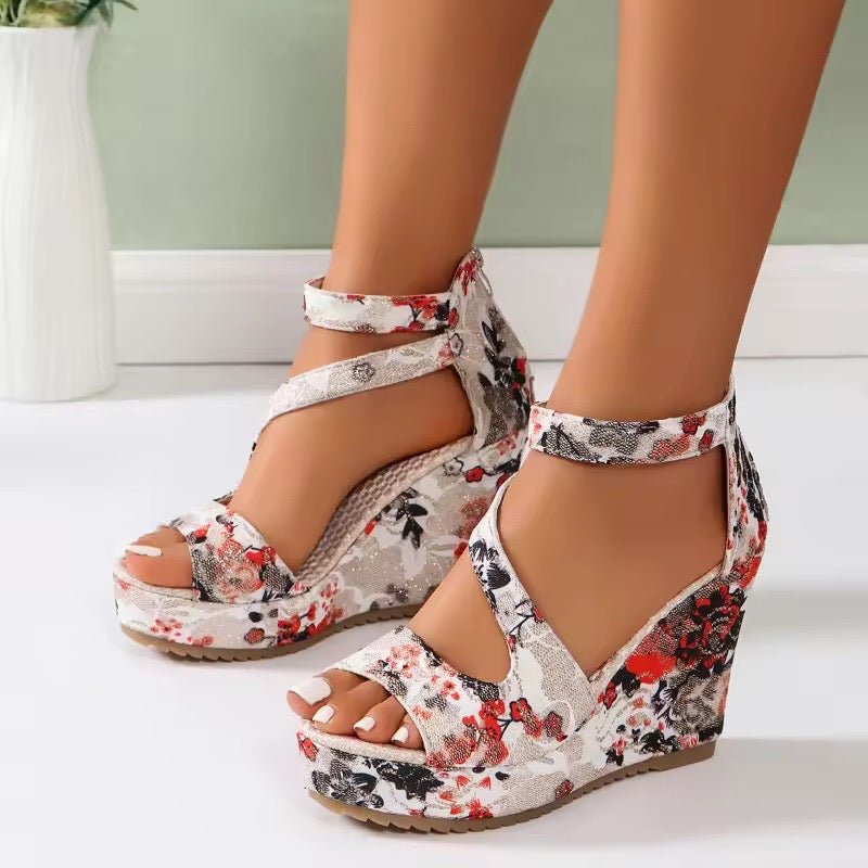 Orthopädische Keilsandalen - FLORAS™ - Stilvivo™
