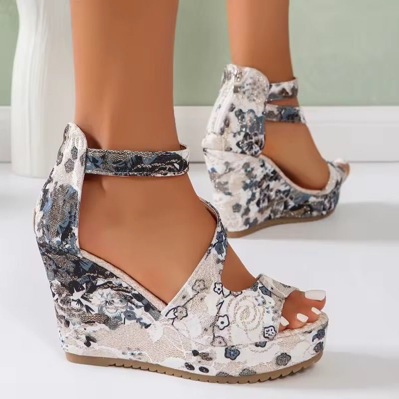 Orthopädische Keilsandalen - FLORAS™ - Stilvivo™
