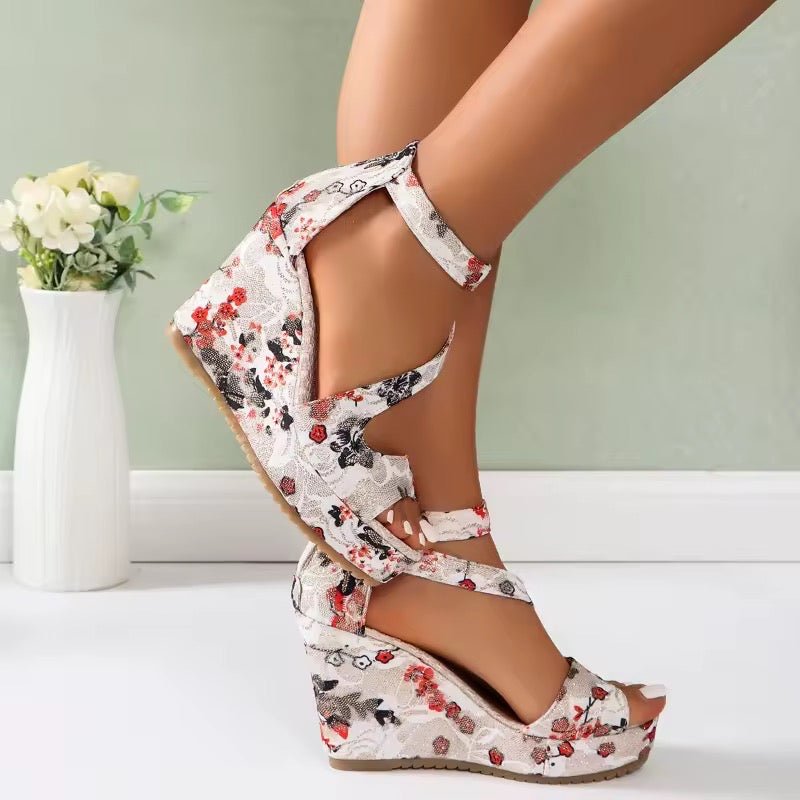 Orthopädische Keilsandalen - FLORAS™ - Stilvivo™