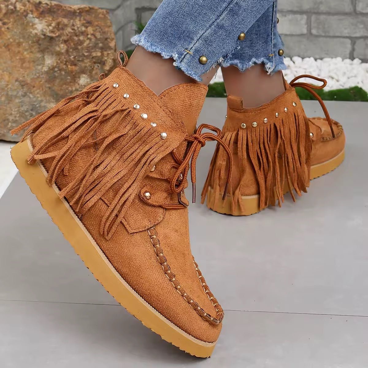 Orthopädische Sommerstiefel - CowDenim™ - Stilvivo™