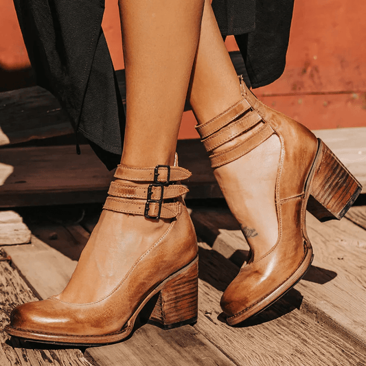 Vintessa™ – Vintage Schuhe mit Absatz und orthopädischer Sohle - Stilvivo™
