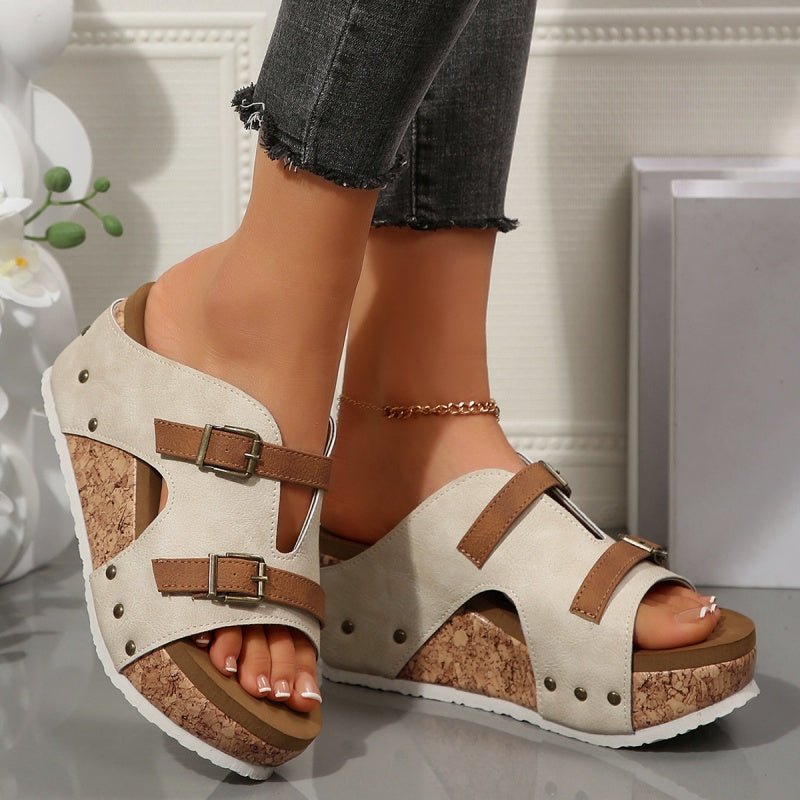 Zeniva™ – Elegante Orthopädische Keilsandalen - Stilvivo™